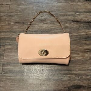 Coach Peach Shoulder Bag with Chain Strap